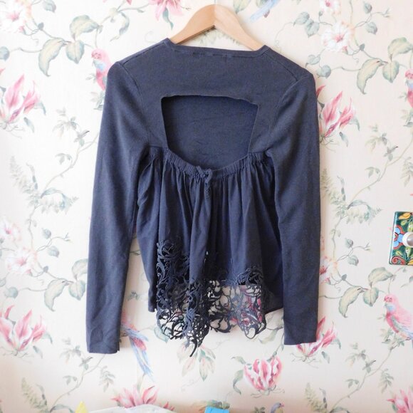 🦔🐾 Anthropology Bailey 44 Lace Sweater Top🦔🐾 - Picture 10 of 11